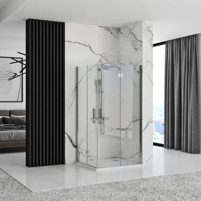 Tuš kabina Rea Molier Chrome Double 90x90