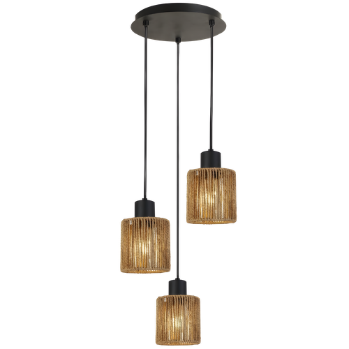 Candeeiro Suspenso APP1820-3CPR NATURE BLACK