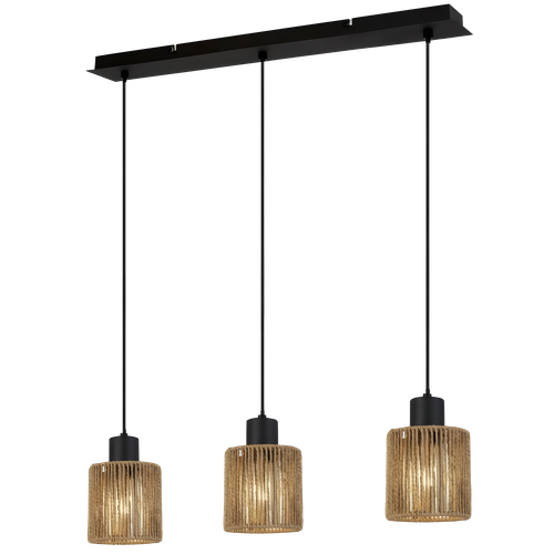Candeeiro Suspenso APP1821-3CP NATURE BLACK