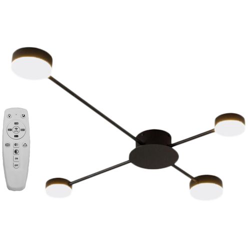 Плафон с 4 рамена BLACK LED APP519-4C