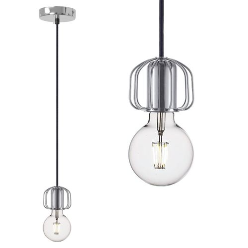 Lampa Sufitowa Wisząca Pojedyncza Loft APP594-1CP CHROM