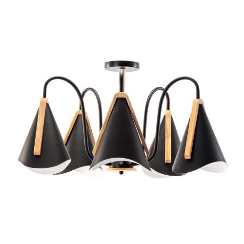 Плафон с 5 рамена Scandinavian Black APP607-5C