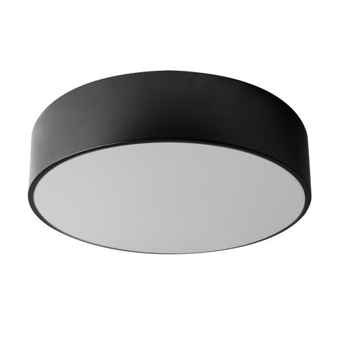 Lampada Plafoniere 30cm Rotonda Nero Da Soffitto app640-3c