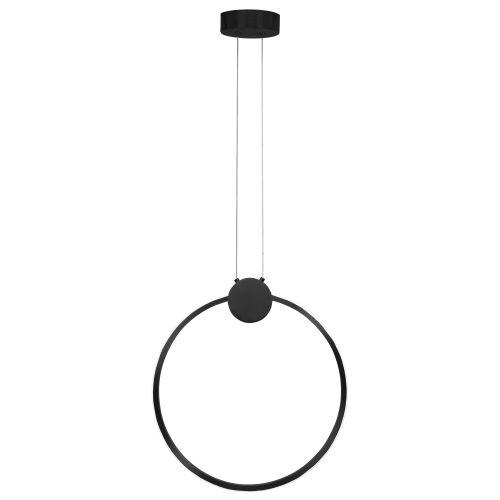 LÂMPADA DE TETO LED APP1395-CP PRETA 40cm