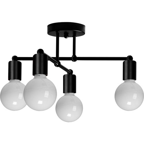 Piekaramais četrkāršais griestu lampas 392200 Black Matt