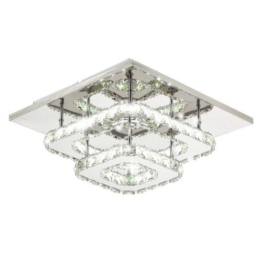 Deckenlampe Kristall LED 24W quadrat APP410-C