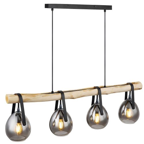 Sienas lampa APP1775-4CP WOOD GREY