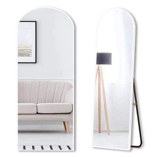Valkoinen Seinä-/Lattia-peili 150 cm 109