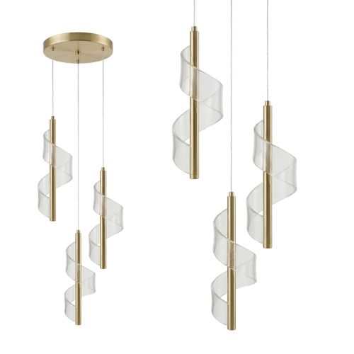 HANGING CEILING LED LAMP G178-3CP GOLD