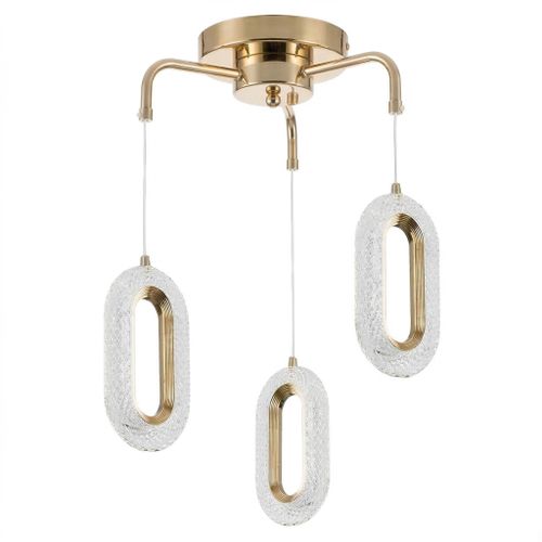 ВИСЯЩА ТАВАННА LED ЛАМПА G173-3CP GOLD
