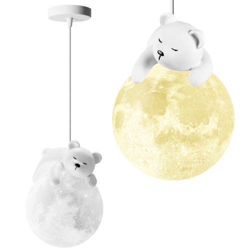 Tự LAMPA SUFITOWA WISZĄCA WHITE BEAR APP1597-1CP - Sklep Toolight