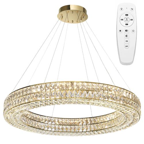 Valkoinen riippuvalaisin LED APP1569-CP Gold 80cm