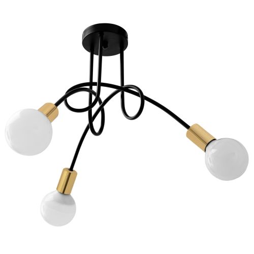 Lampe Paradise 3 Black Gold APP517-3C