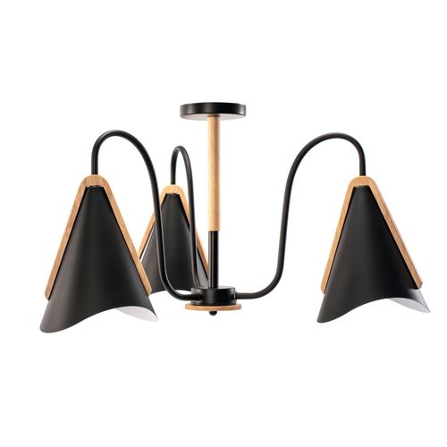 Плафон с 3 рамена Scandinavian Black APP605-3C