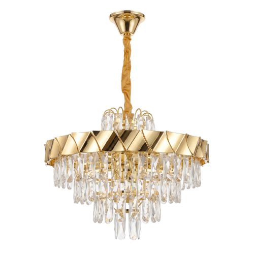 Crystal pendant lamp SWE076-CP 50cm GOLD