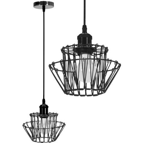 Viseća stropna svjetiljka APP941-1CP Set crna 36 cm