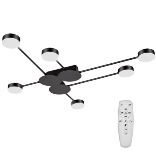Плафон с 6 рамена BLACK LED APP521-6C