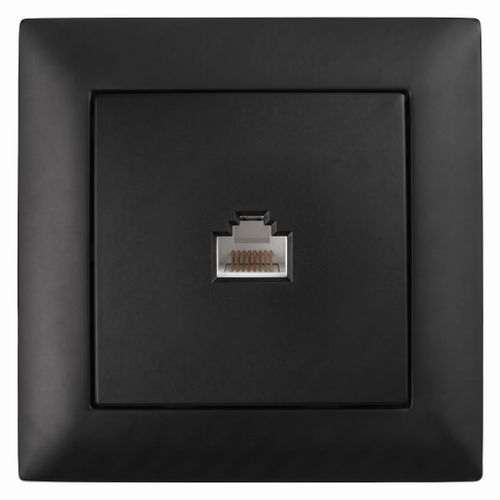 Presa RJ45 con Cornice OSTE JNH010-S BLACK