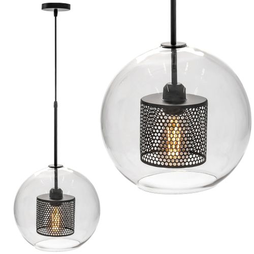 Závěsná lampa Glass Black Loft APP558-1CP 25cm