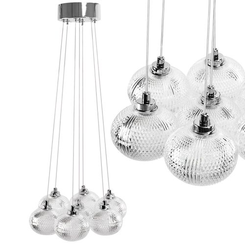Lampă suspendată MS021-7CP Chrome