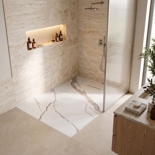 Duschtasse Bazalt CARRARA WHITE 90x120