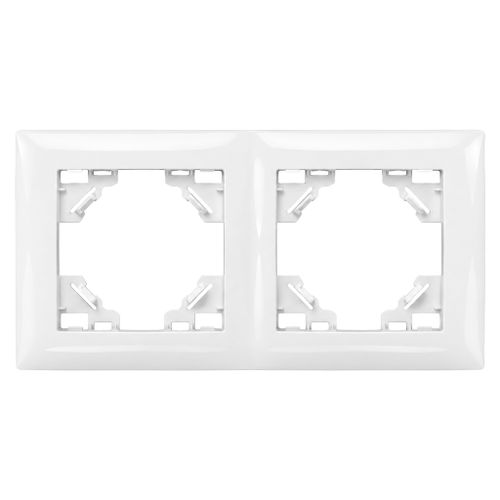 Double socket frame OSTE JNH014-2F White