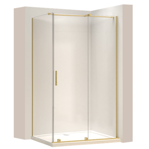 Shower enclosure REA Montana Gold Brush 140x100