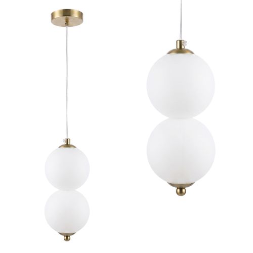 Lámpara de techo colgante LED LHJ117-2CP oro cepillado