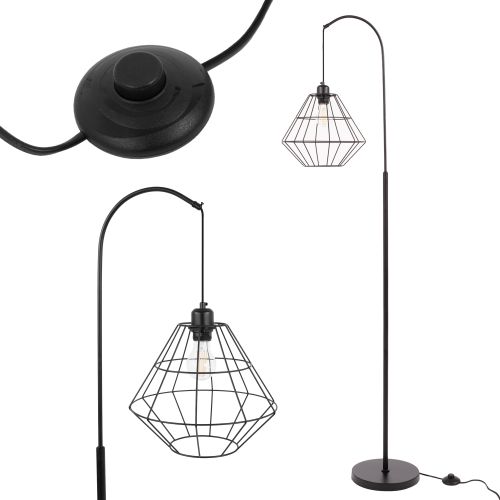 Stojaca lampa APP538-1F čierna