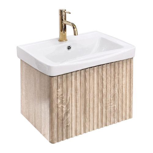 Meuble de salle de bains avec lavabo Rea DB85-50-3 Orio Light 50cm