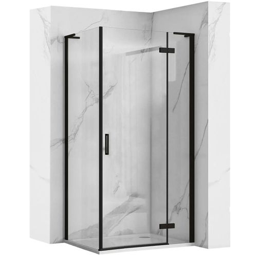 Shower enclosure REA Hugo Black 80x80