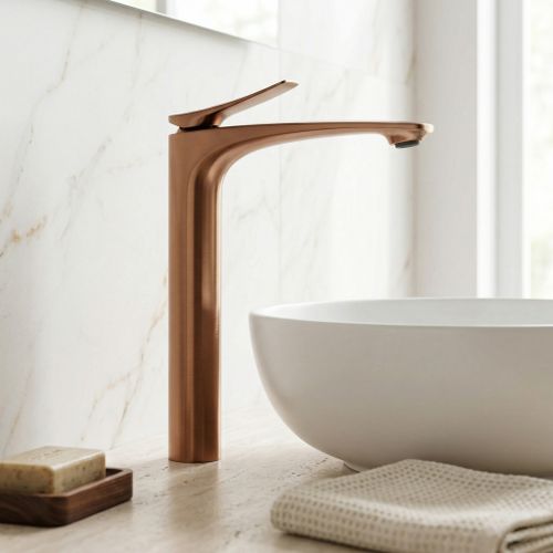 Robinet de lavabo PREMIUM Rea Vision Brush Copper High