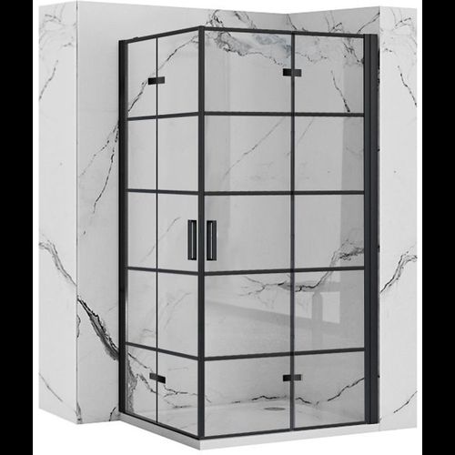 Shower enclosure Rea Molier Black Double 100x100