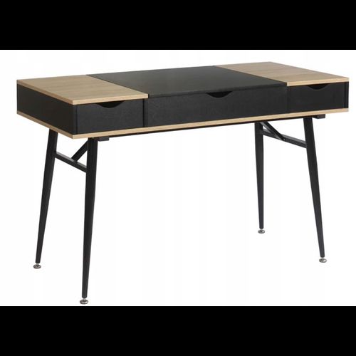BIURKO LOFT SKANDYNAWSKIE CZARNE/SONOMA KOMPUTEROWE 190303