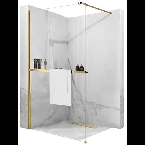 Paroi de douche Rea Aero Gold N 110 Walk In + EVO