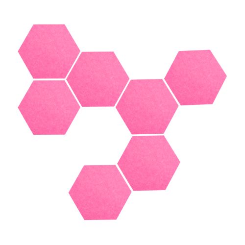 Dekoracja Ścienna Hexagon Filc