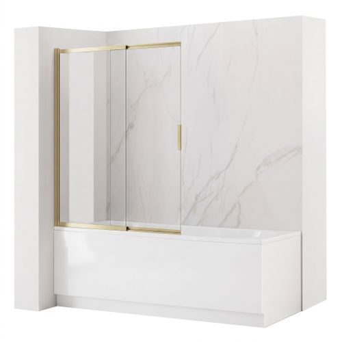 Slankiojanti vonios sienelė REA Dario Brush Gold 80