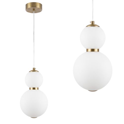 Lámpara de techo colgante LED LHJ112-2CP oro cepillado