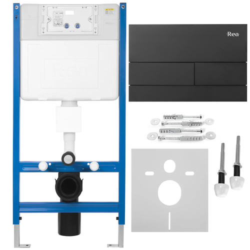 Concealed cistern frame Rea T Black