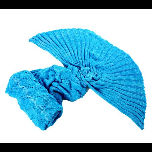 Antklodės žuvies uodega Mermaid Tail Blue