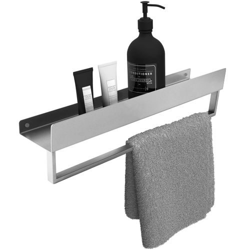 Bathroom shelf SF01 45cm steel brush