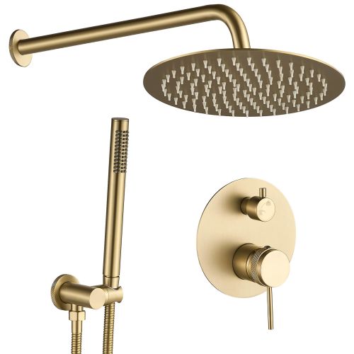 Shower system  Rea Lungo Grip Gold Brush  + BOX