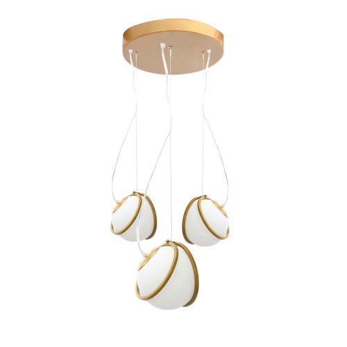 Lampe APP1090-3 CP GOLD WHITE
