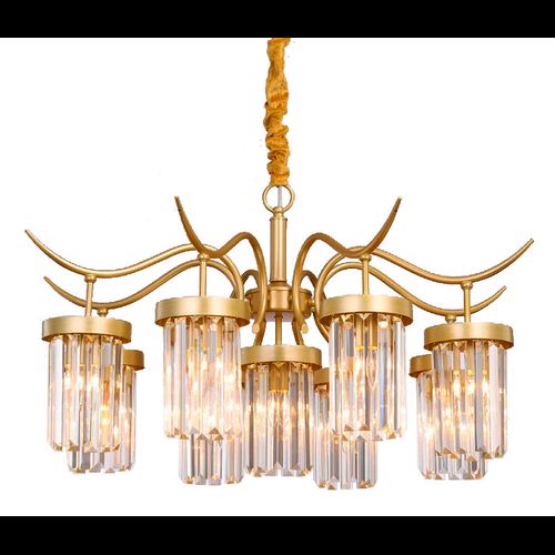 CEILING METAL CRYSTAL PENDANT LAMP APP769-9CP