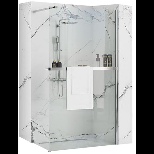 Shower screen Rea Aero N 110 Transparent with hanger Evo