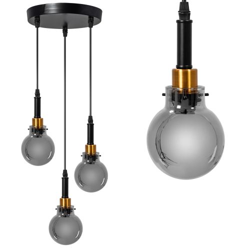 Lamp Vintage APP1125-3CP Black Gold