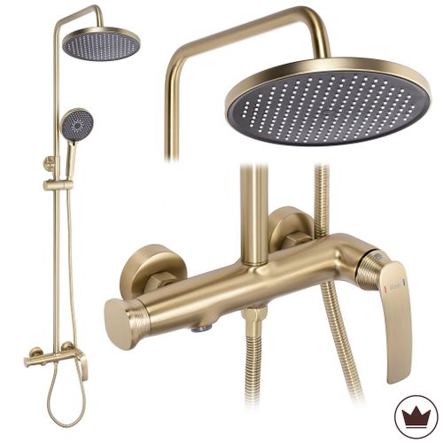 Conjunto de ducha PREMIUM Rea Como M2 Brush Gold
