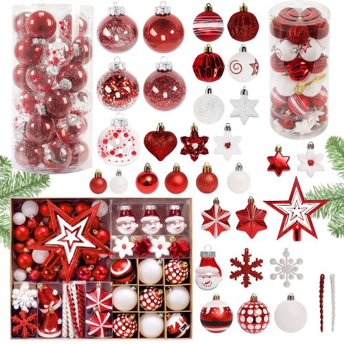 Palline di Natale Red Santa 149 pezzi