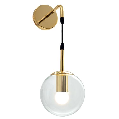 Lampada Da Parete Da Muro Di Vetro Gold APP685-1W