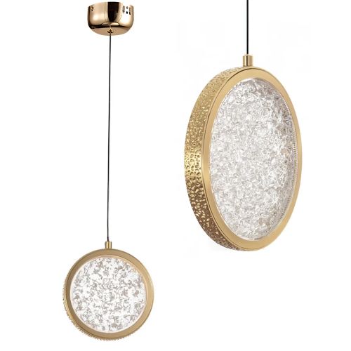 Crystal Pendant Lamp LED LHJ100-1CP Złota